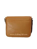 กระเป๋าเอกสารหนังเทียม (Spong) สีน้ำตาลคลาสสิค         CLICK 0114