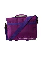 กระเป๋าผ้าซาตินสป้องค์สีม่วง CLICK 0129